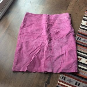 Lilac Suede Skirt